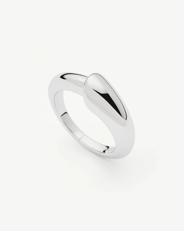missoma Sculptural Ridge Stacking Ring | Sterling Silver