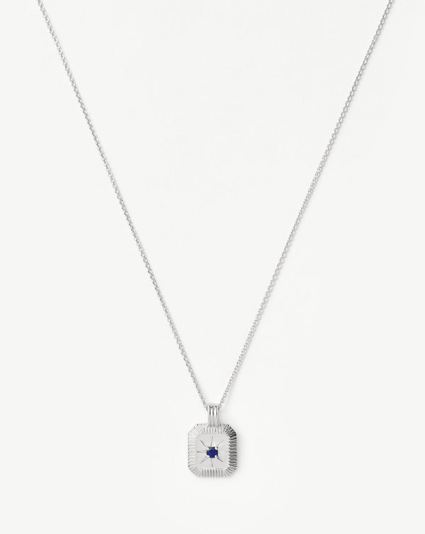 missoma September Birthstone Pendant Necklace | Lapis/September
