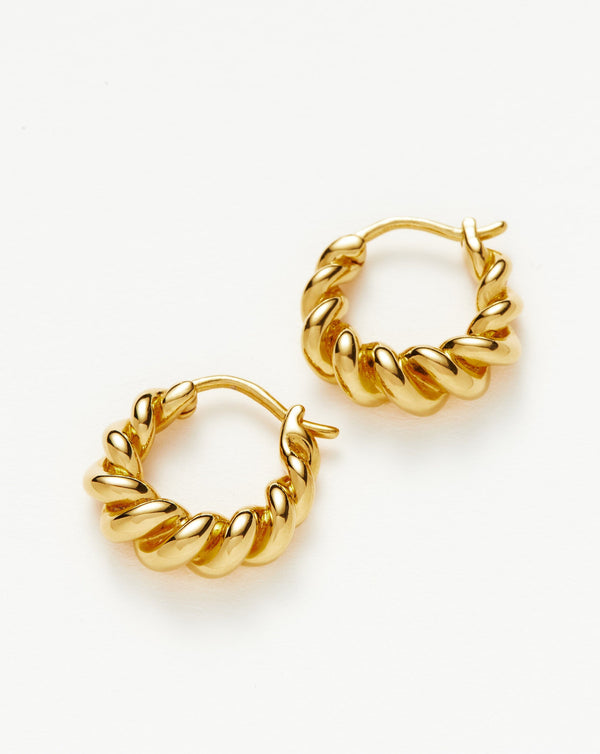 Missoma Small Tidal Hoop Earrings | 18ct Gold Vermeil