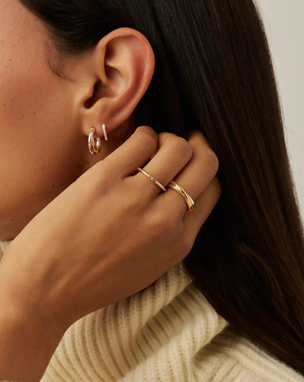 Missoma Solar Studded Ring | 18ct Gold Vermeil/Cubic Zirconia