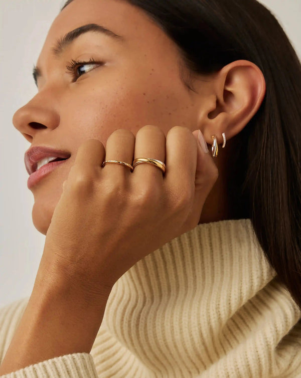 Missoma Solar Studded Ring | 18ct Gold Vermeil/Cubic Zirconia