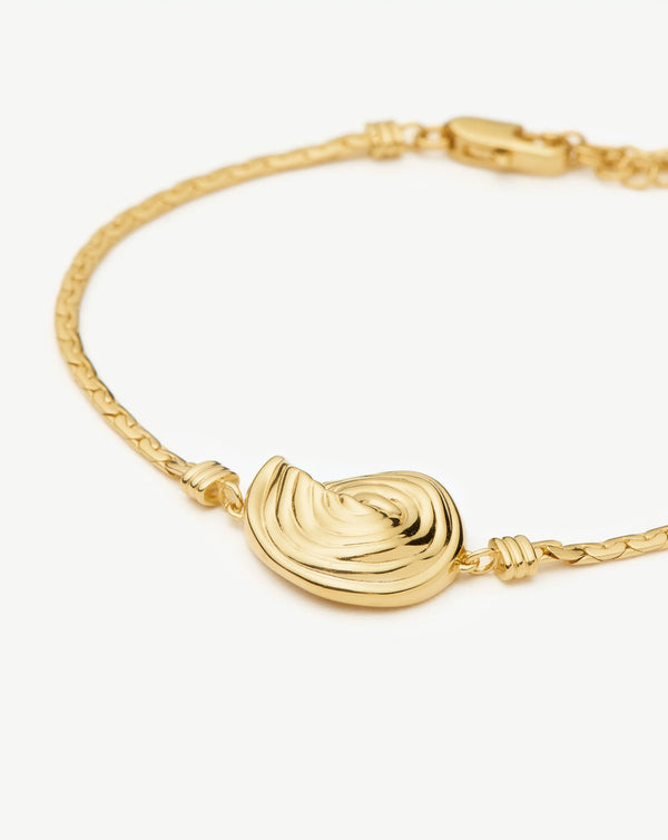 Missoma Spiral Cobra Chain Bracelet | 18ct Gold Plated
