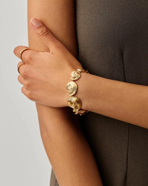 Missoma Spiral Statement Chain Bracelet | 18ct Gold Plated