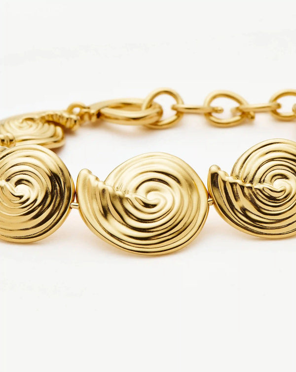 Missoma Spiral Statement Chain Bracelet | 18ct Gold Plated