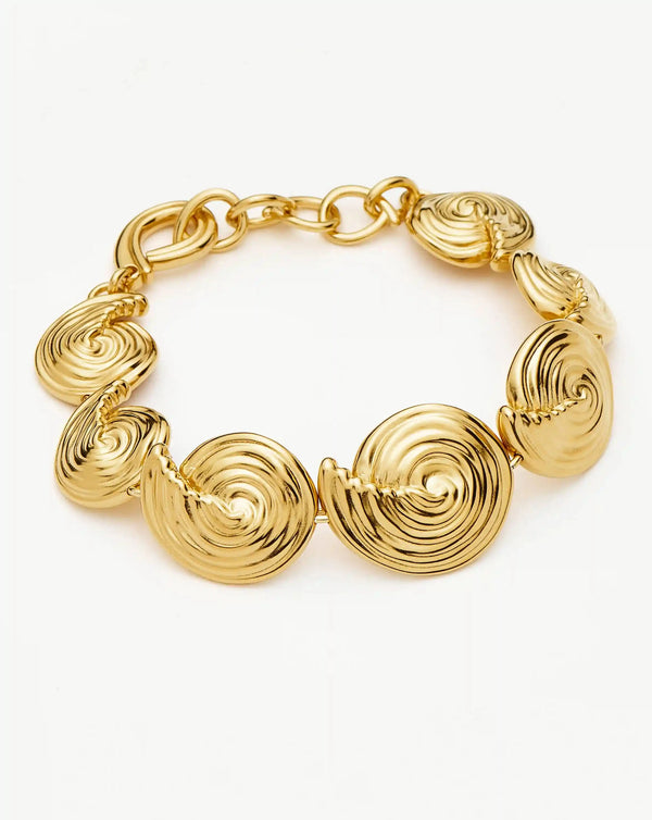 missoma Spiral Statement Chain Bracelet | 18ct Gold Plated