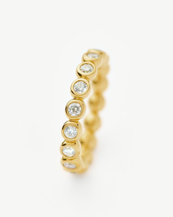Missoma Tennis Eternity Stacking Ring | Gold/Cubic Zirconia