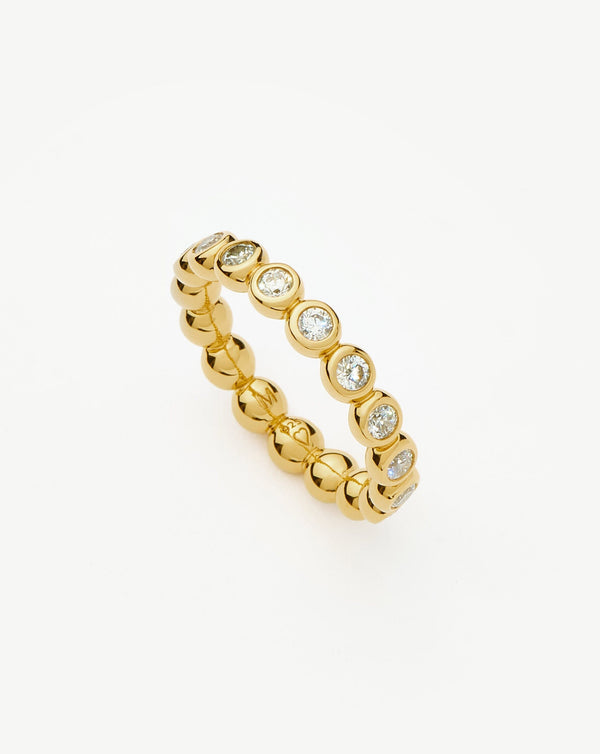 missoma Tennis Eternity Stacking Ring | Gold/Cubic Zirconia