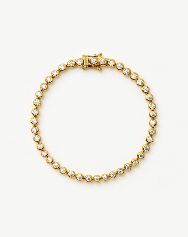 missoma Tennis Round Bracelet | 18ct Gold Vermeil Cubic Zirconia