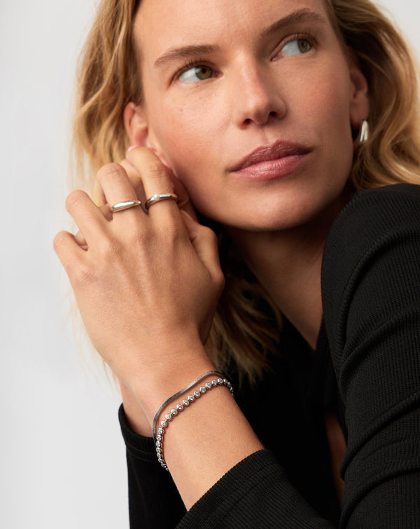 Missoma Tennis Round Bracelet | Sterling Silver Cubic Zirconia