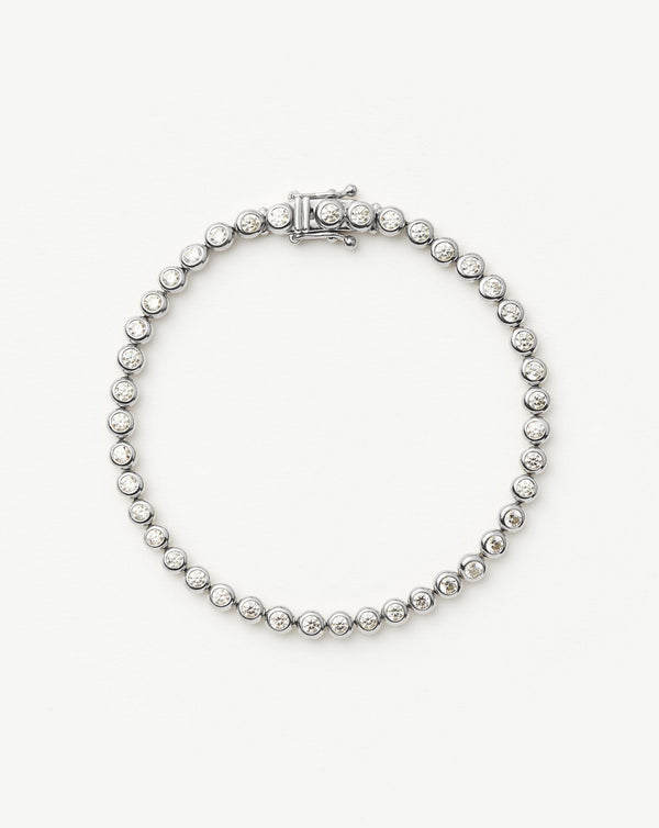 missoma Tennis Round Bracelet | Sterling Silver Cubic Zirconia