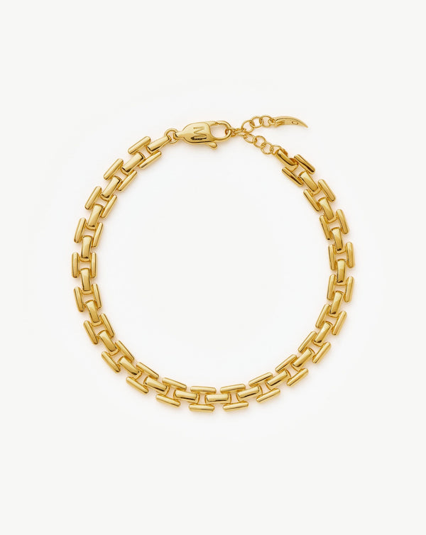 Missoma Timepiece Link Chain Bracelet | 18ct Gold Plated