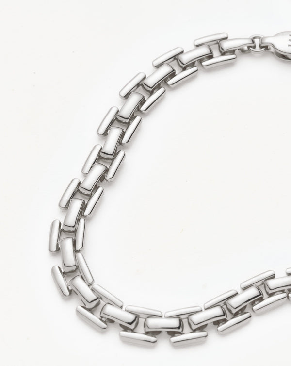 Missoma Timepiece Link Chain Bracelet | Silver Plated