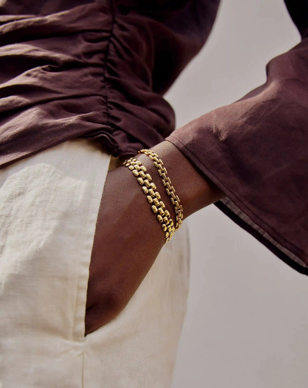 Missoma Timepiece Wide Chain Bracelet | 18ct Gold Plated