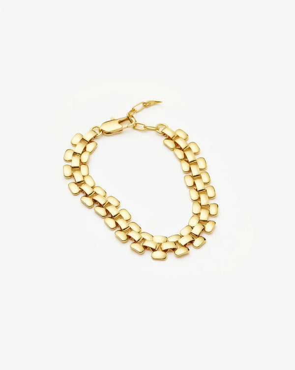 Missoma Timepiece Wide Chain Bracelet | 18ct Gold Plated