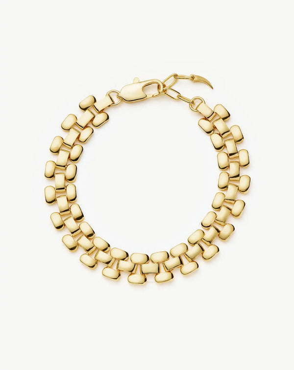 missoma Timepiece Wide Chain Bracelet | 18ct Gold Plated