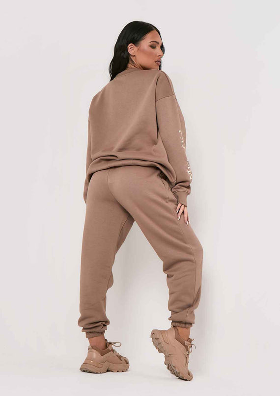 Missyempire Daisy Mocha Missy Empire Club Sweatshirt