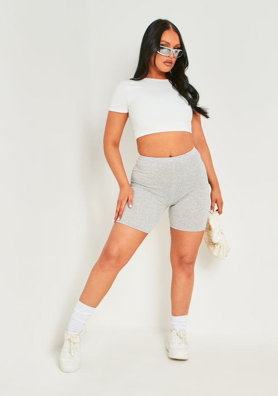 Missyempire Elle White Premium Sculpt Backless Crop Top