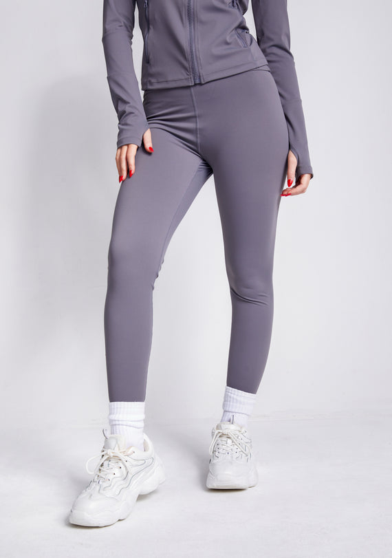 Missyempire Lacey Charcoal Active Ruched Bum Leggings