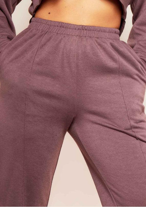 Missyempire Anna Mocha Seam Detail Joggers