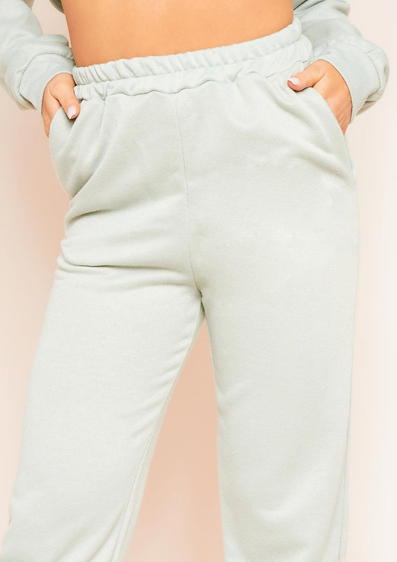 Missyempire Hilma Olive Casual Loopback Joggers