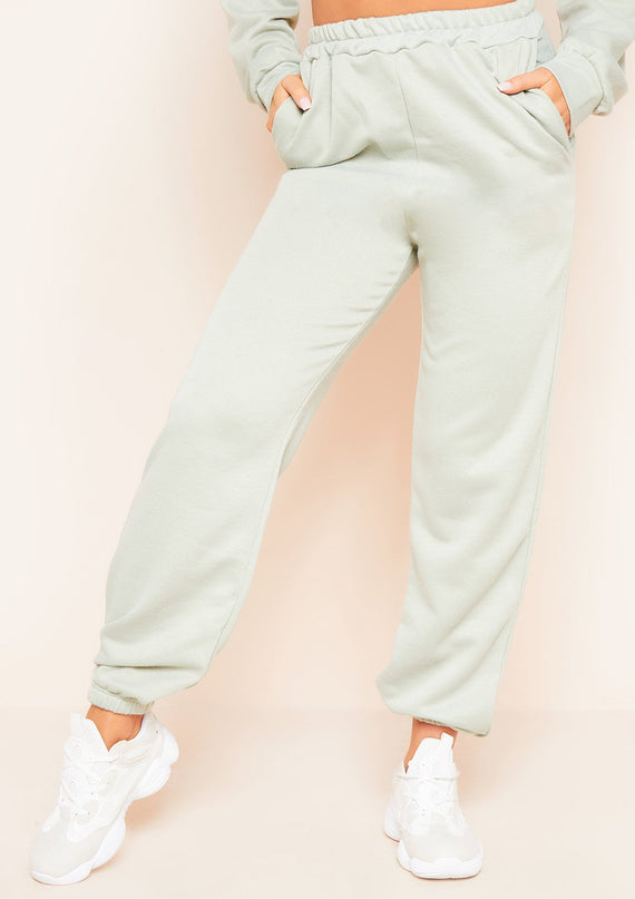 missyempire Hilma Olive Casual Loopback Joggers