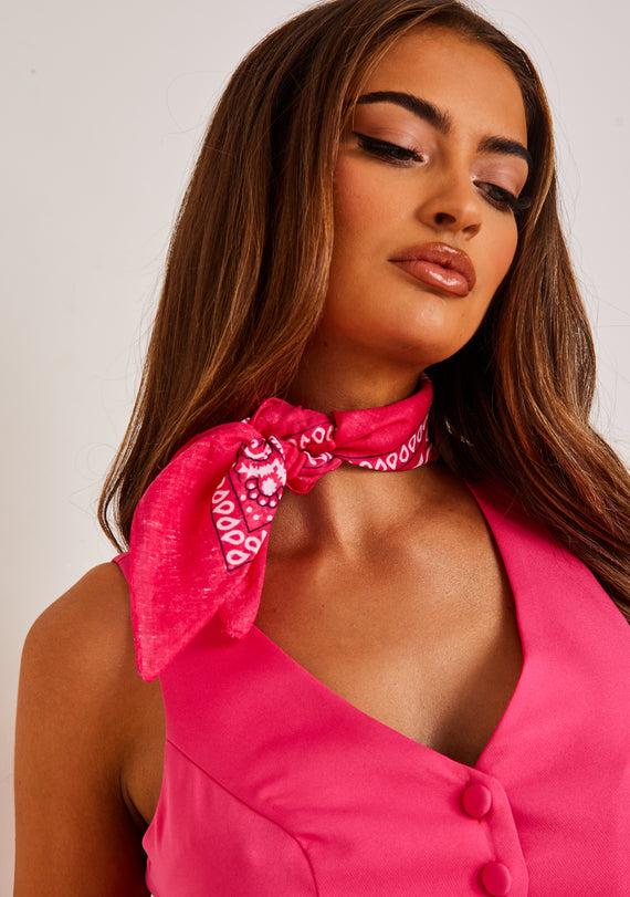 missyempire Jean Pink Paisley Bandana