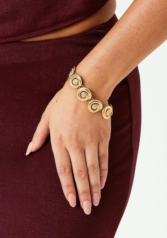 missyempire Jesse Gold Swirl Bracelet missyempire Jesse Gold Swirl Bracelet