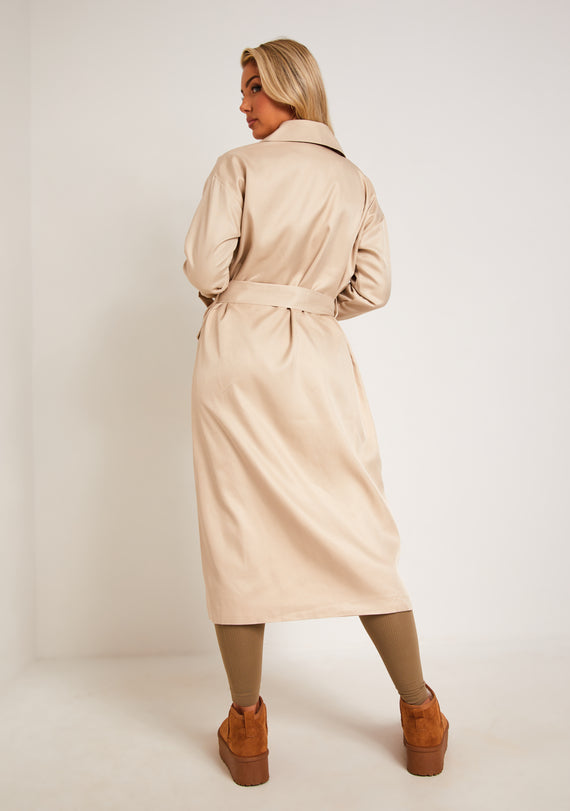 Missyempire Larsa Stone Trench Coat