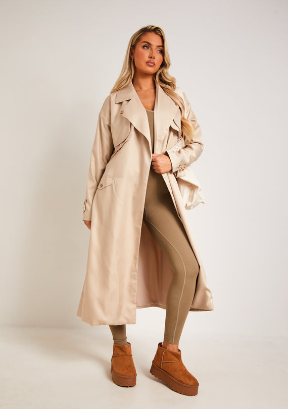 missyempire Larsa Stone Trench Coat
