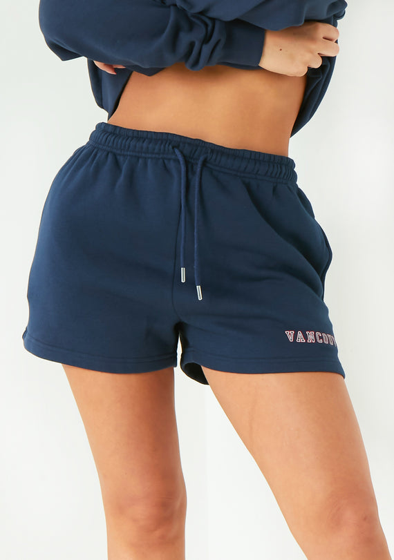 Missyempire Nadia Navy Sweater Shorts