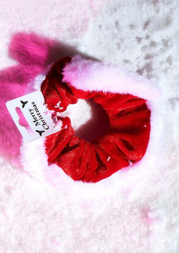 missyempire Noella Red Velvet Christmas Scrunchie