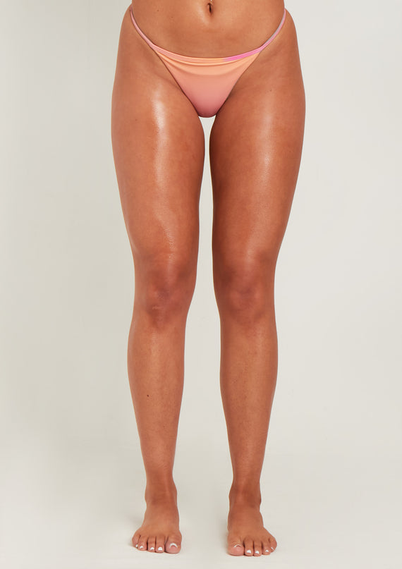 Missyempire Quinn Pink Ombre Printed Bikini Bottom