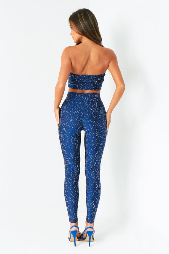 Missyempire Rhiannon Blue Hot Fix Bralet