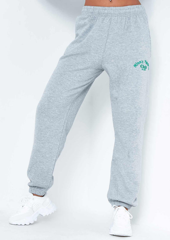 missyempire Tina Grey Missy Sports Club Casual Joggers