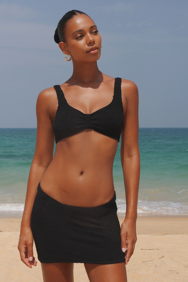 Moda Minx 'Black' Scrunch Micro Skirt