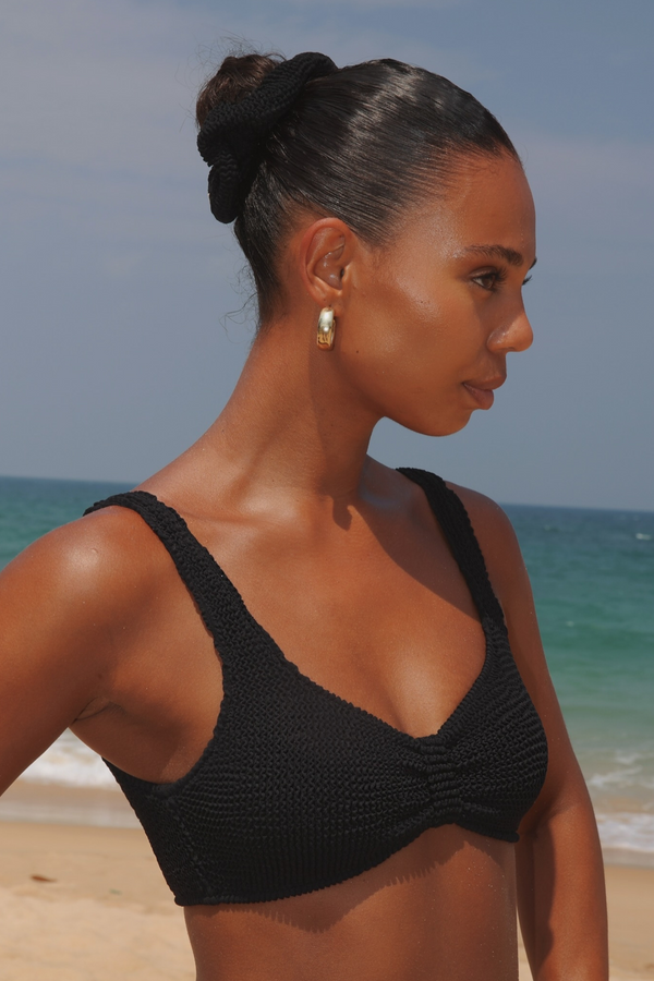 moda minx 'Black' Scrunch Scrunchie