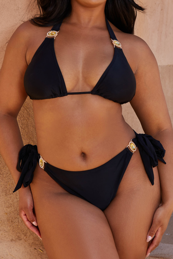 Moda Minx 'Black' Triangle Bikini Top