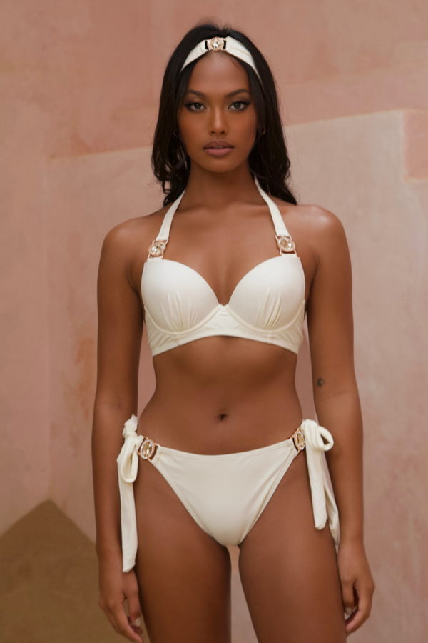 moda minx 'Coconut' Push Up Bikini Top