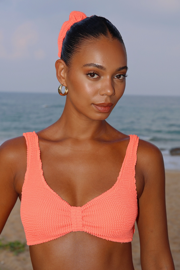 moda minx 'Coral' Scrunch Scrunchie