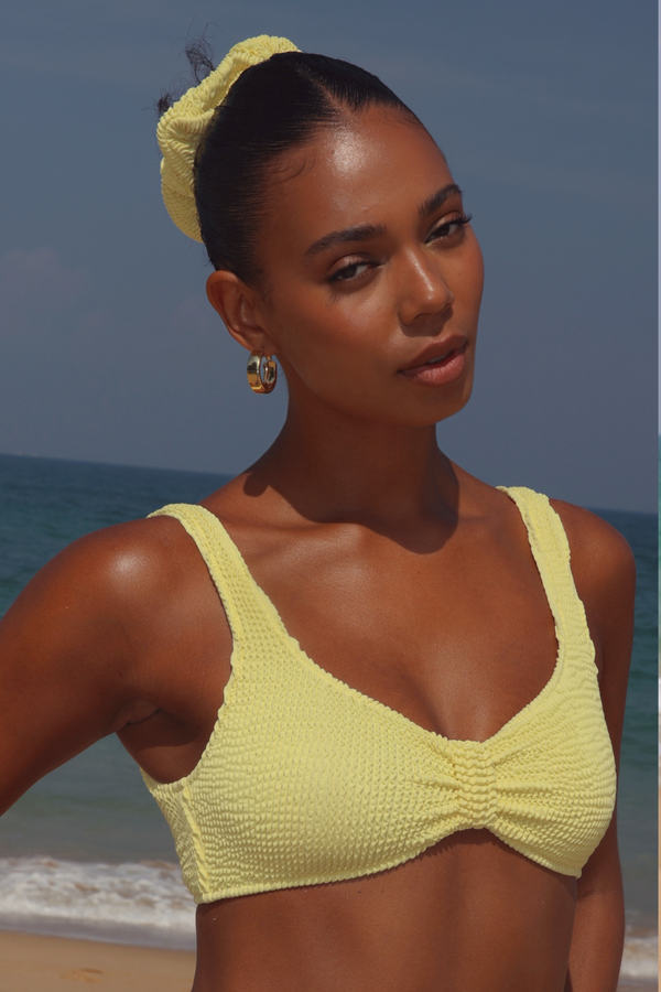 moda minx 'Lemon' Scrunch Scrunchie