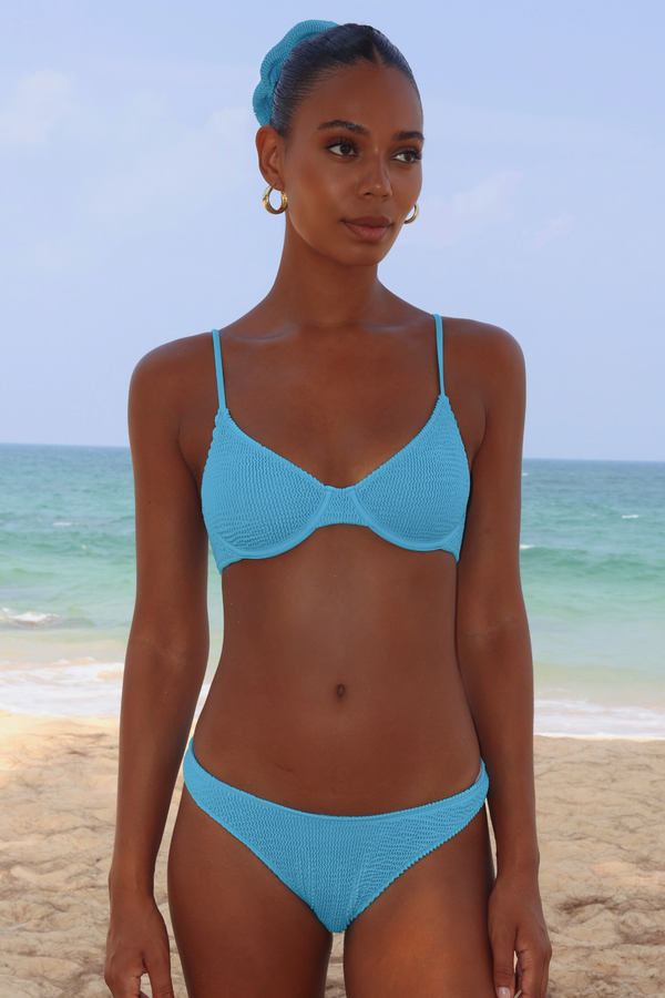moda minx 'Ocean' Scrunch Underwire Bikini Top