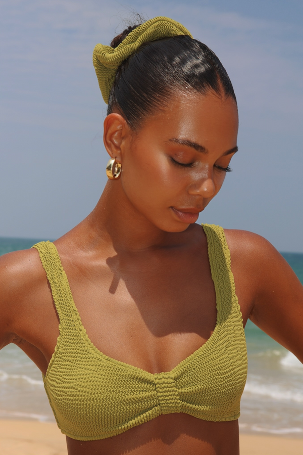 Moda Minx 'Olive' Scrunch Scrunchie