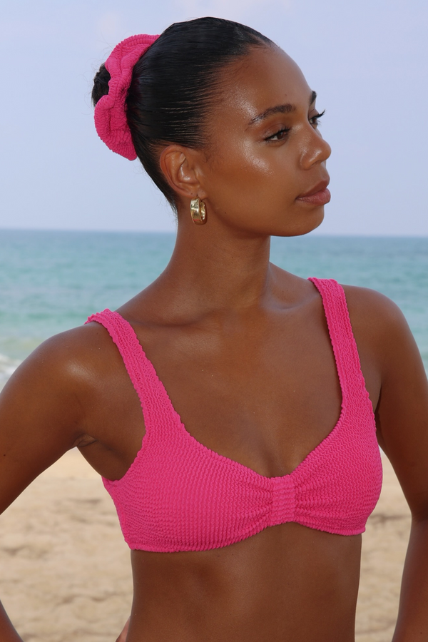 Moda Minx 'Raspberry' Scrunch Scrunchie