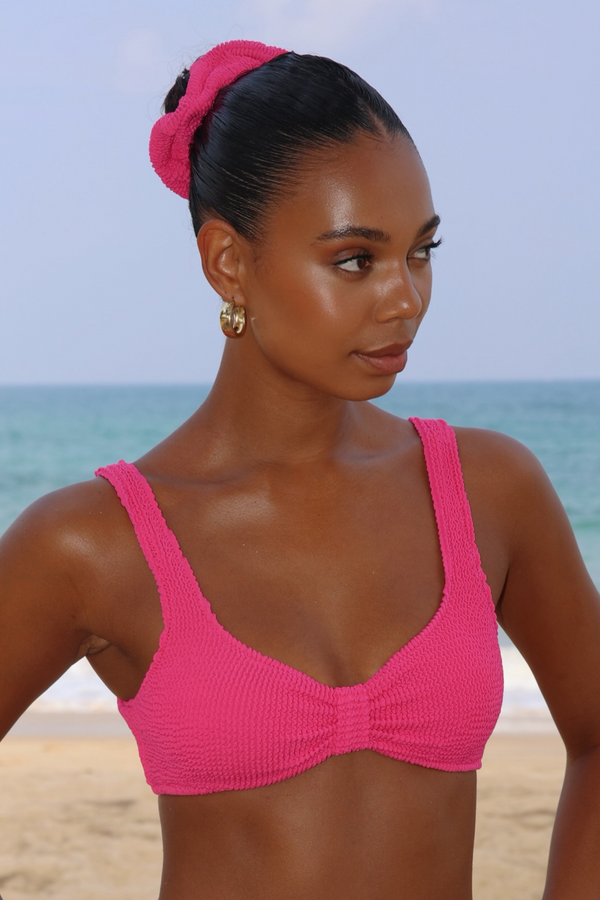 moda minx 'Raspberry' Scrunch Scrunchie