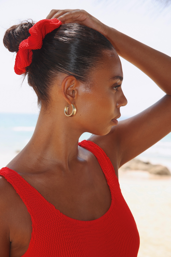Moda Minx 'Red' Scrunch Scrunchie