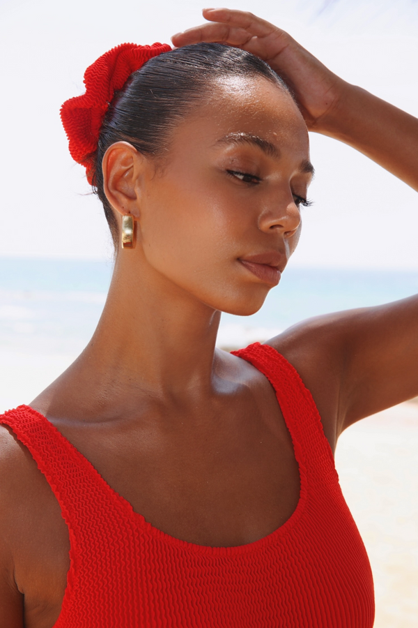 Moda Minx 'Red' Scrunch Scrunchie