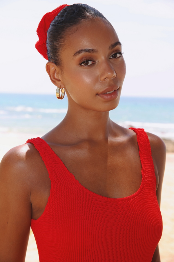 moda minx 'Red' Scrunch Scrunchie