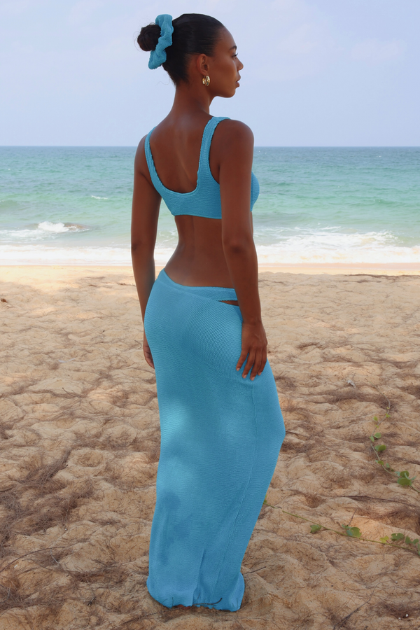 Moda Minx Scrunch 'Ocean' Maxi Skirt