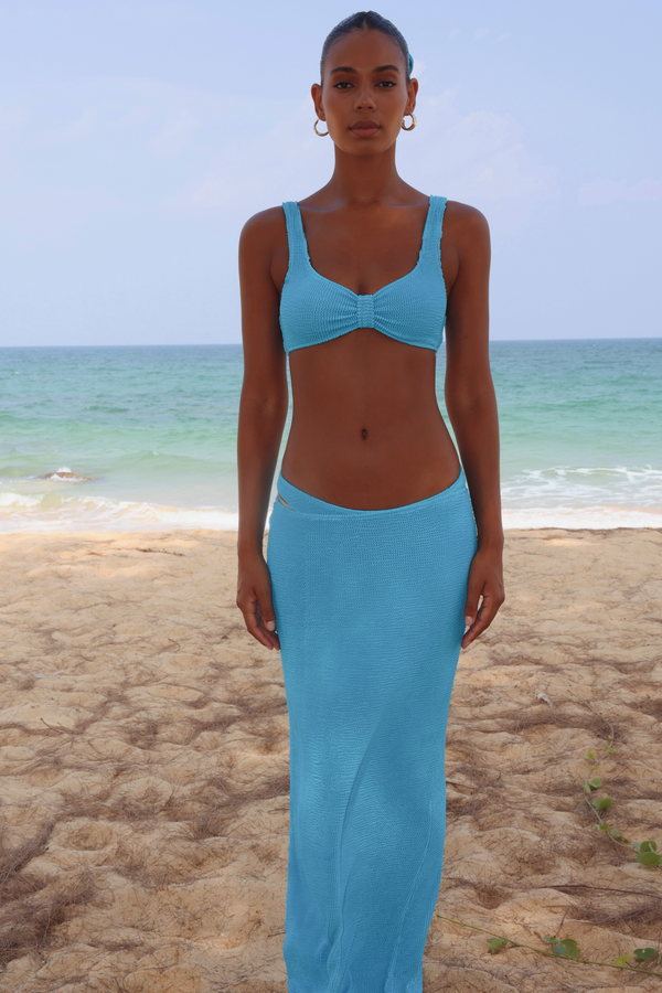 Moda Minx Scrunch 'Ocean' Maxi Skirt
