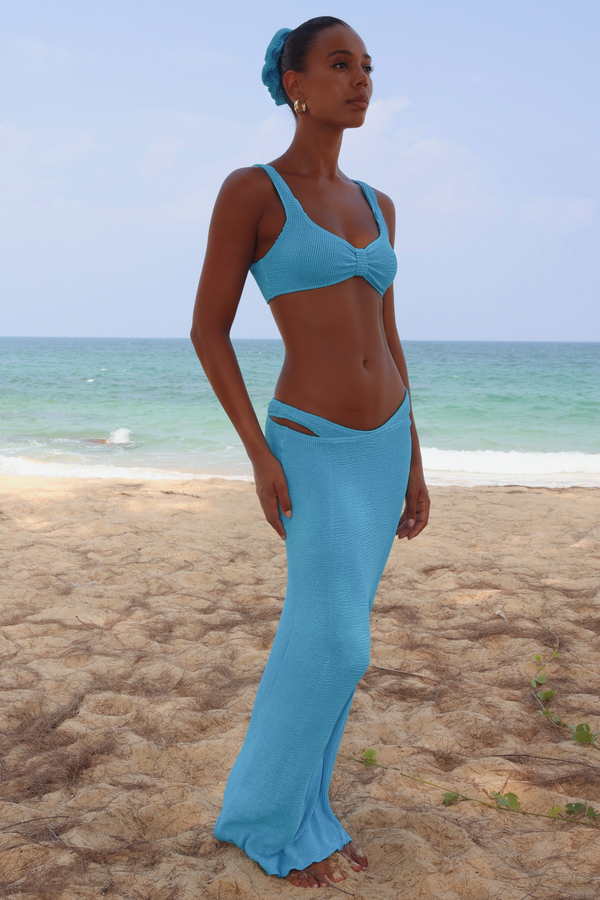 moda minx Scrunch 'Ocean' Maxi Skirt